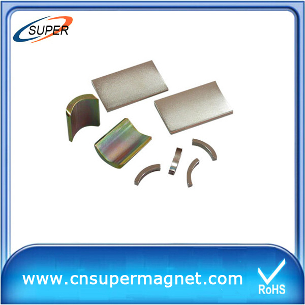 Sintered Magnetic tile 30UH NdFeB magnetic arc