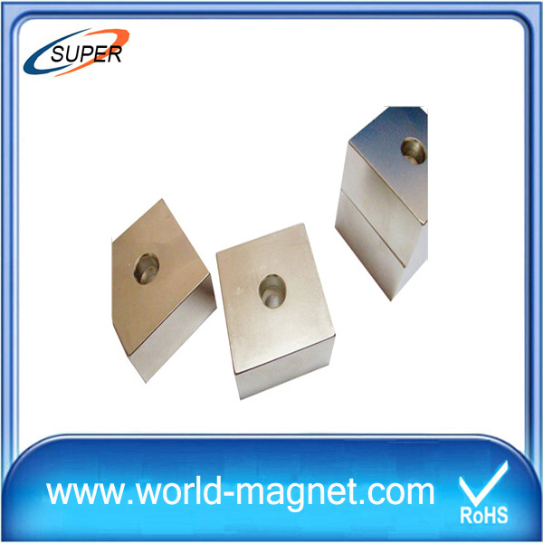 High gauss n52 ISO/TS 16949 Certificated neodymium block Nickel magnet
