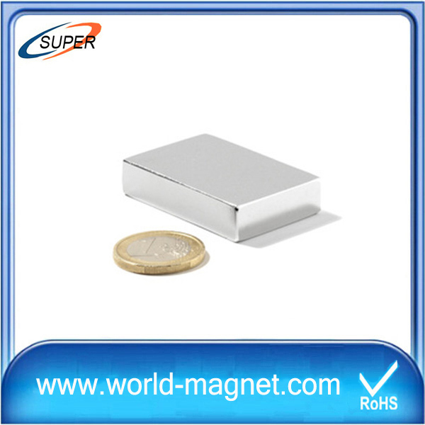neodymium block magnet with zinc coating