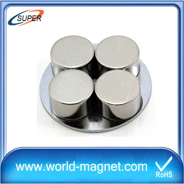 Permanent disc Neodymium magnet with nickel coating