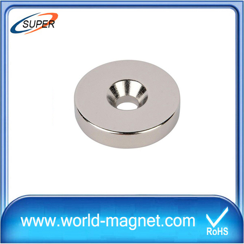 Permanent disc Neodymium magnet with nickel coating