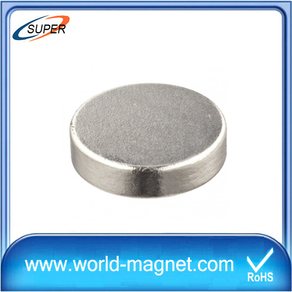 Sintered neodymium rare earth thin disc magnet