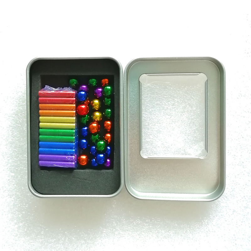2020 Wholesale Colorful Magnet Sticks with Steel Balls Magnetic Bars And Balls