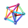 Interesting stacking toy children building magnetic sticks and balls